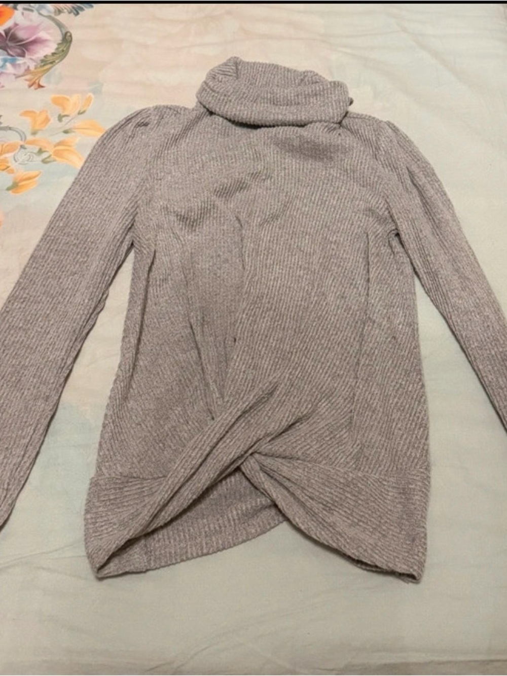 Gray turtleneck